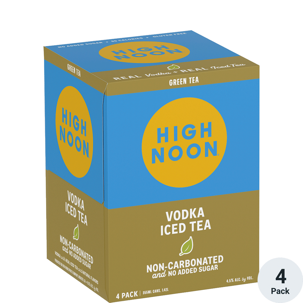 high noon green tea 4 pk